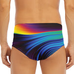 Colorful Psychedelic Print Men's Triangle Swim Briefs