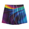 Colorful Psychedelic Print Mesh Shorts