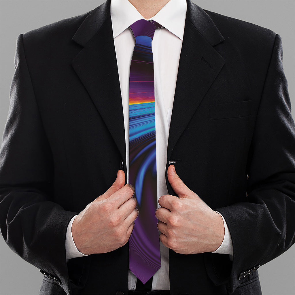 Colorful Psychedelic Print Necktie