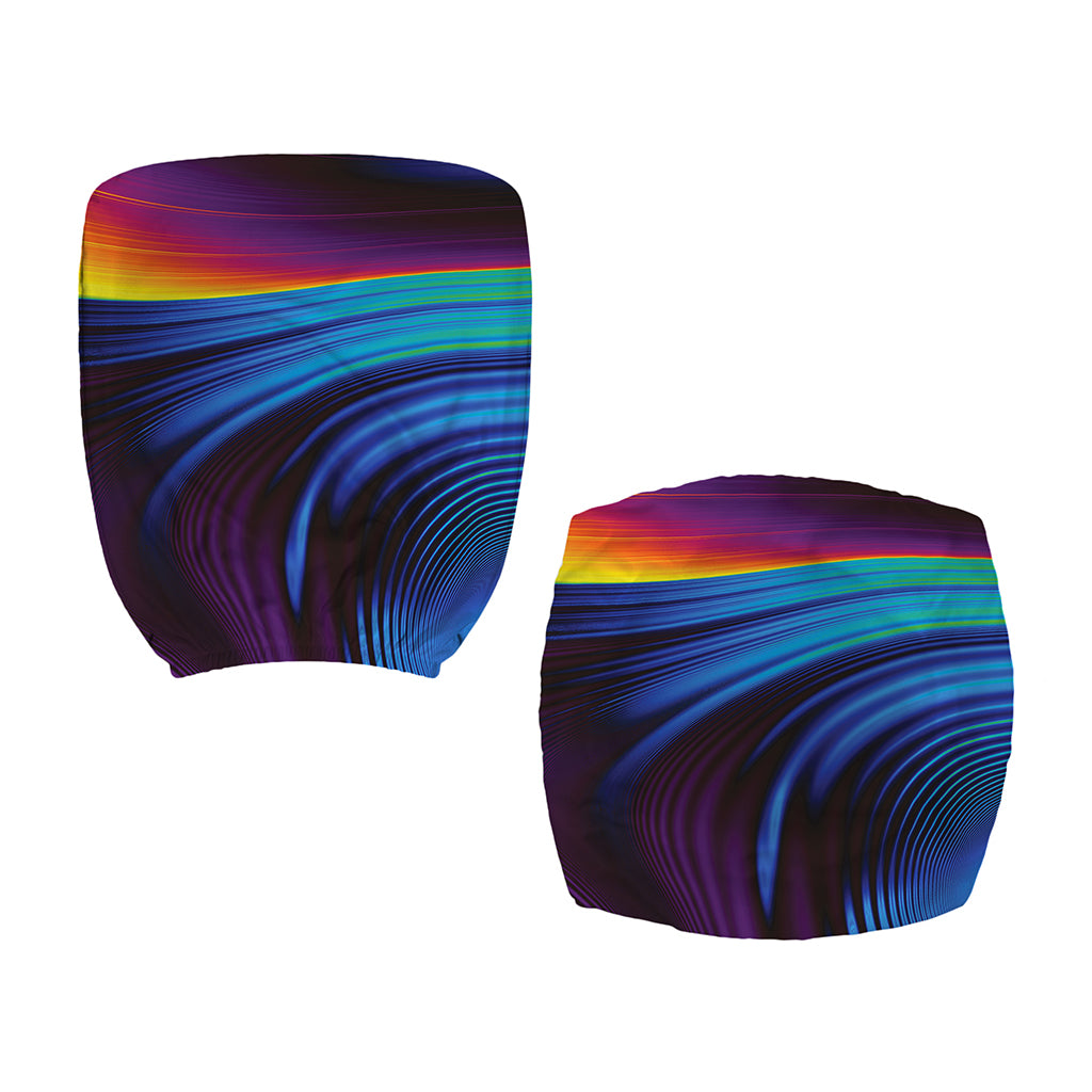 Colorful Psychedelic Print Office Chair Cover