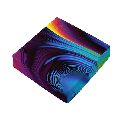 Colorful Psychedelic Print Outdoor Seat Cushion Cover