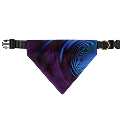 Colorful Psychedelic Print Over The Collar Dog Bandana