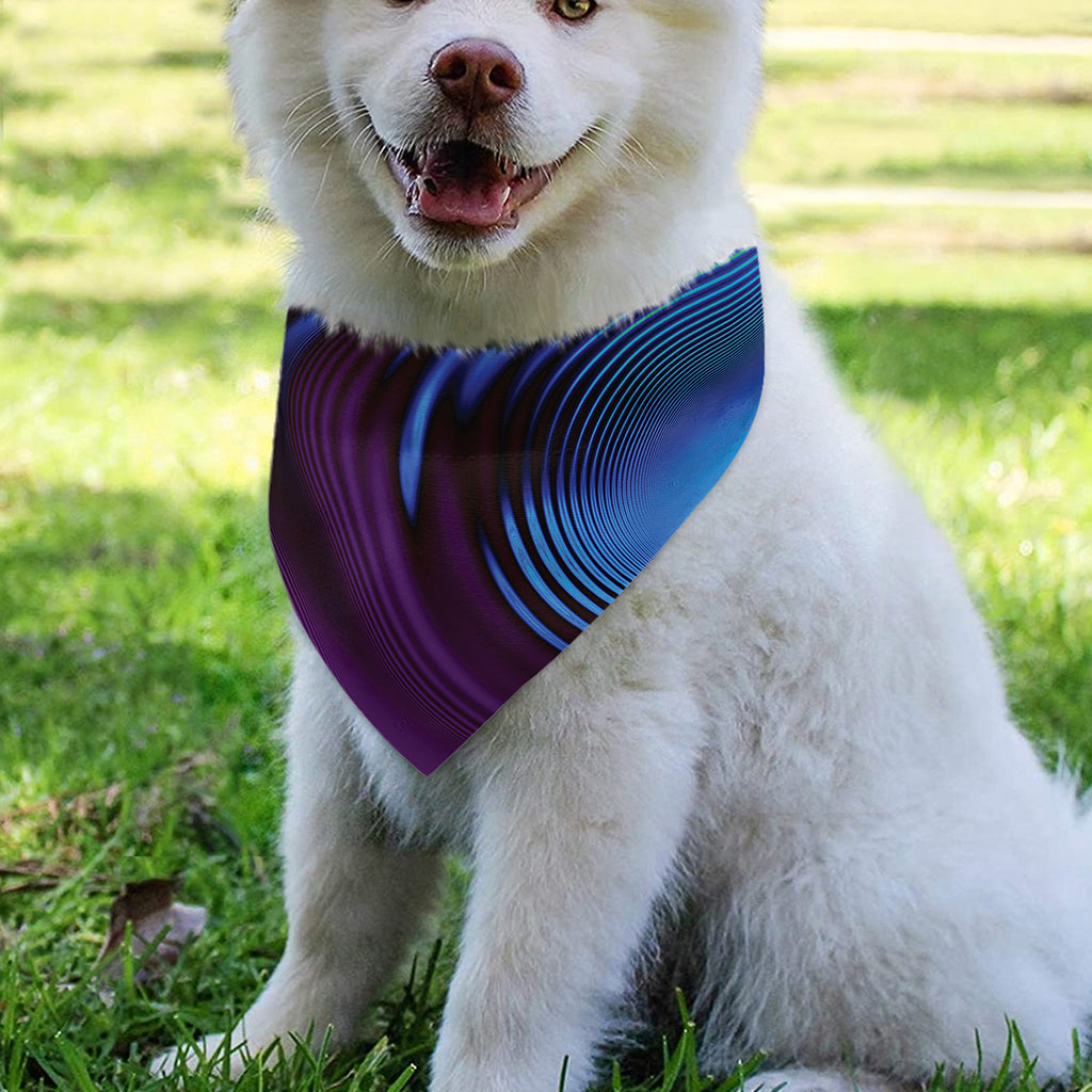 Colorful Psychedelic Print Over The Collar Dog Bandana