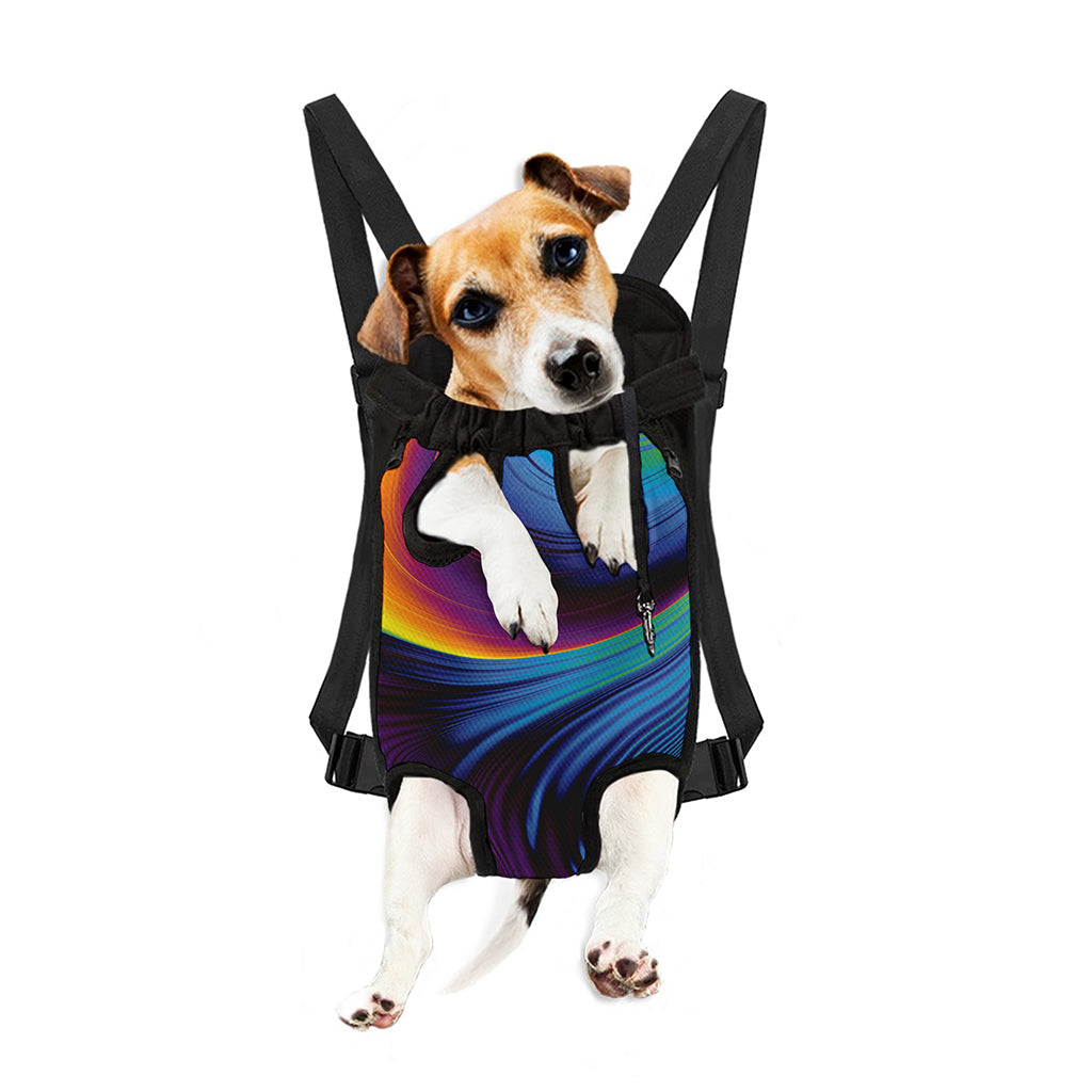 Colorful Psychedelic Print Pet Carrier Backpack