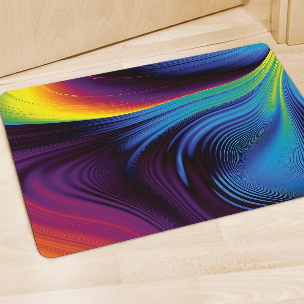 Colorful Psychedelic Print Polyester Doormat