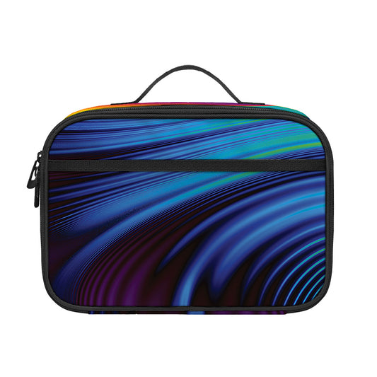 Colorful Psychedelic Print Portable Lunch Bag