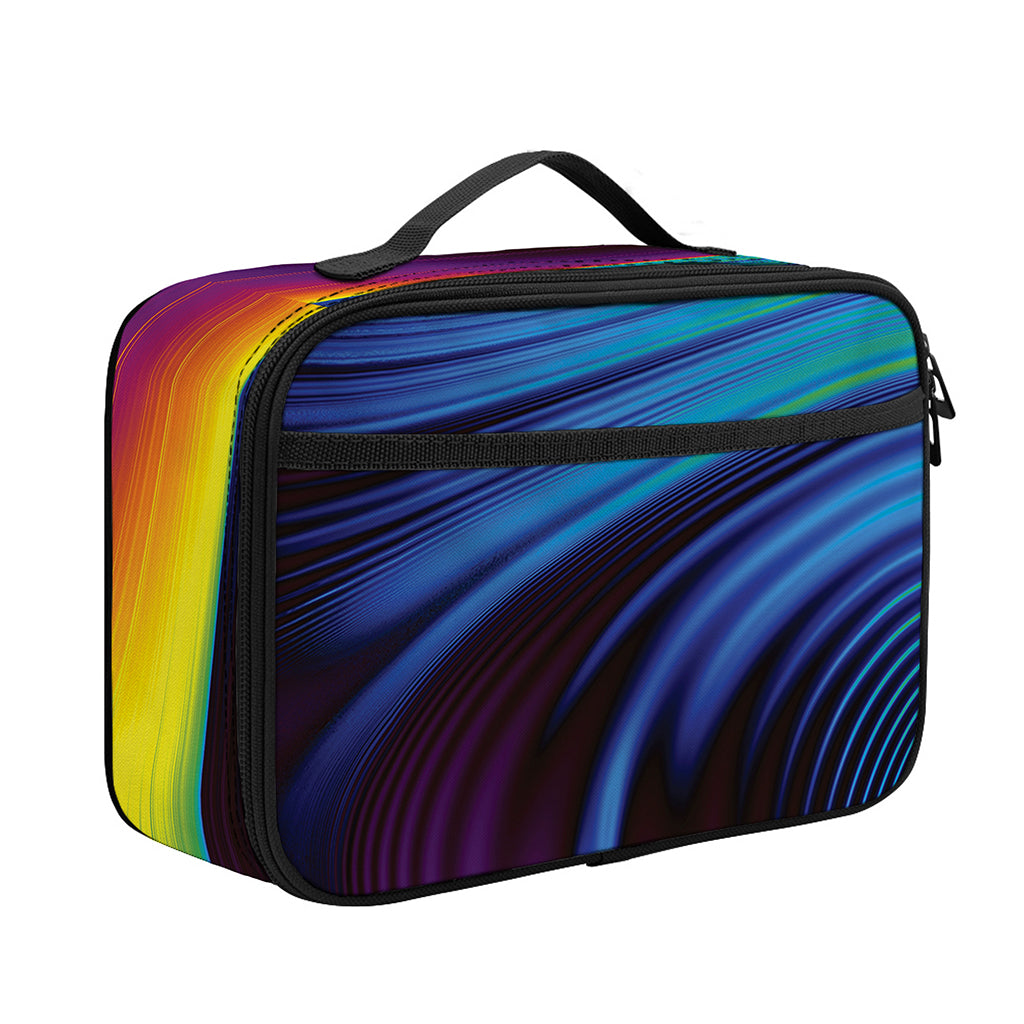 Colorful Psychedelic Print Portable Lunch Bag