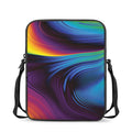 Colorful Psychedelic Print Rectangular Crossbody Bag