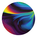 Colorful Psychedelic Print Round Blanket