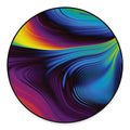 Colorful Psychedelic Print Round Floor Mat