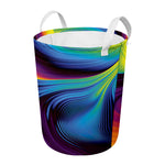 Colorful Psychedelic Print Round Laundry Basket