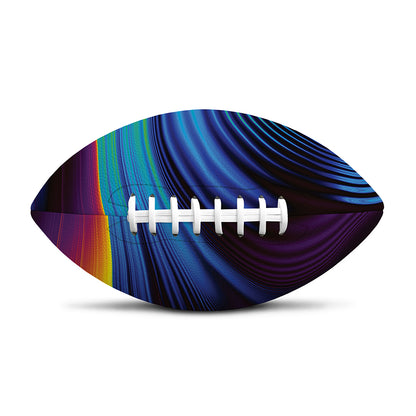 Colorful Psychedelic Print Rugby Ball