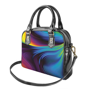 Colorful Psychedelic Print Shoulder Handbag