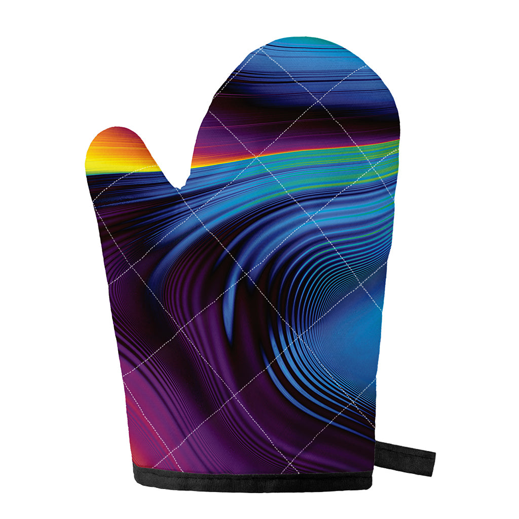 Colorful Psychedelic Print Single Oven Mitt
