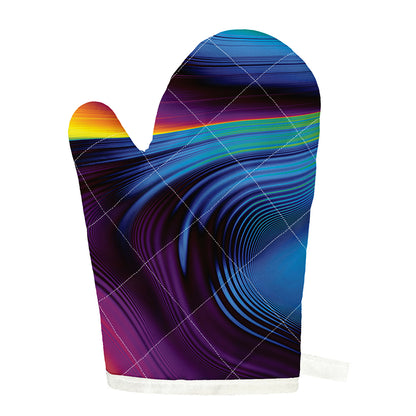 Colorful Psychedelic Print Single Oven Mitt