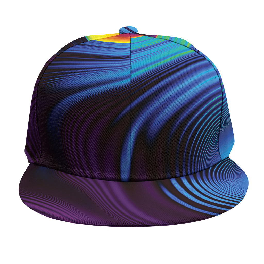 Colorful Psychedelic Print Snapback Cap