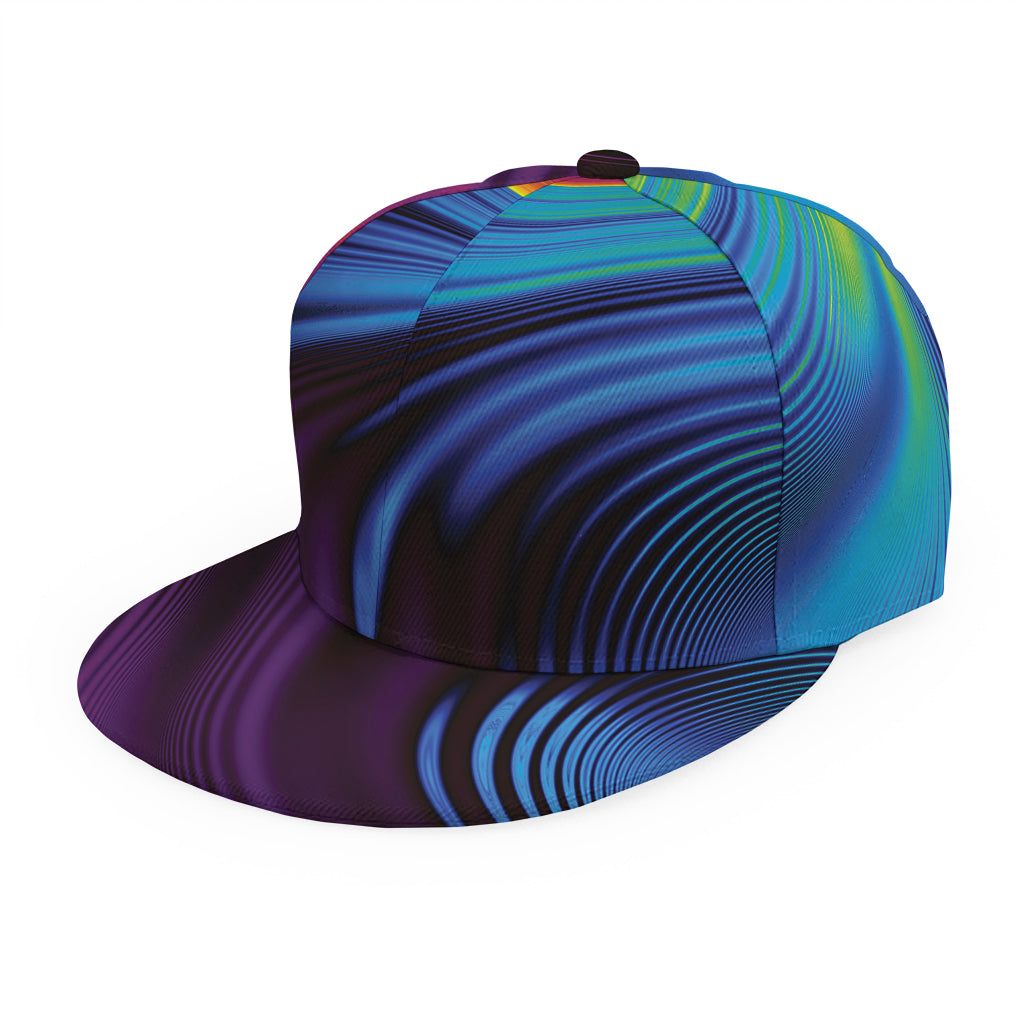 Colorful Psychedelic Print Snapback Cap