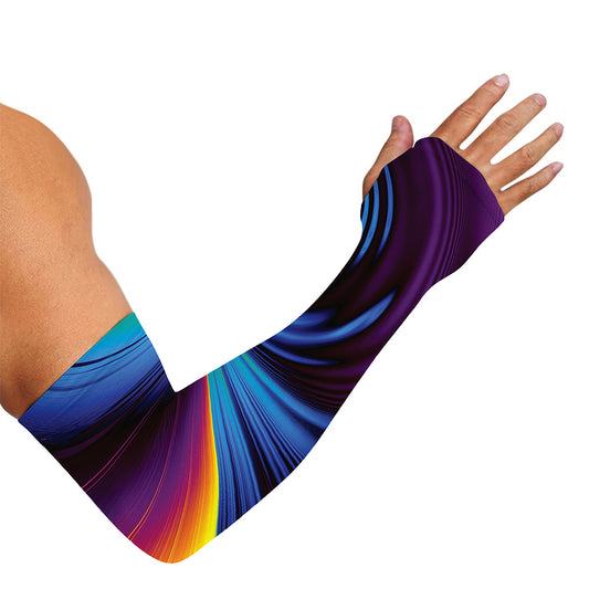 Colorful Psychedelic Print Sun Protection Arm Sleeves