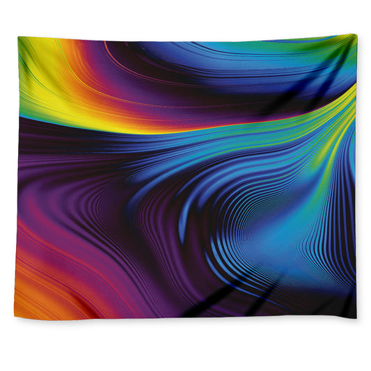 Colorful Psychedelic Print Tapestry