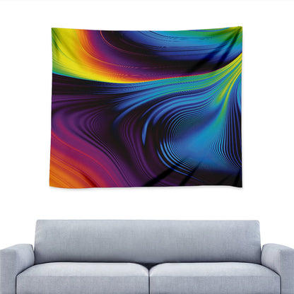 Colorful Psychedelic Print Tapestry