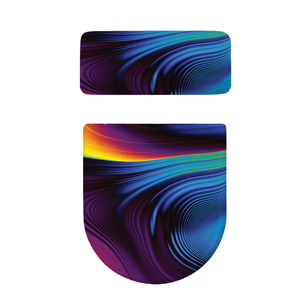 Colorful Psychedelic Print Toilet Lid And Tank Cover Set