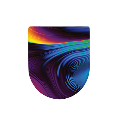 Colorful Psychedelic Print Toilet Lid Cover