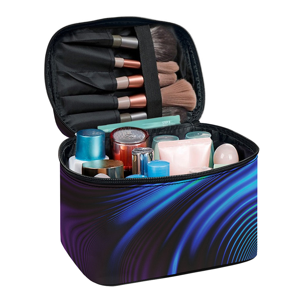 Colorful Psychedelic Print Travel Makeup Bag