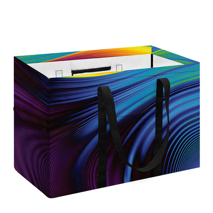 Colorful Psychedelic Print Utility Tote Bag