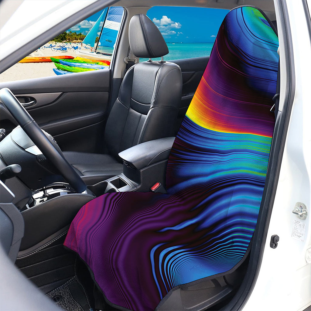 Colorful Psychedelic Print Waterproof Car Seat Cover