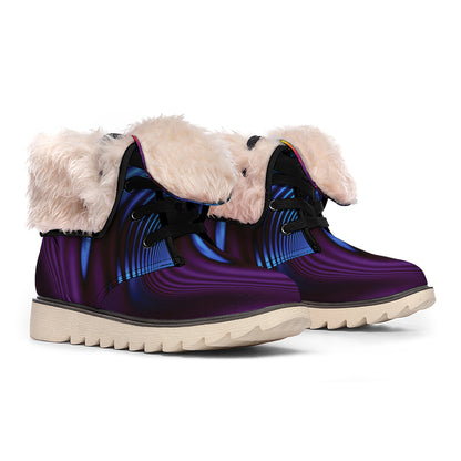 Colorful Psychedelic Print Winter Boots