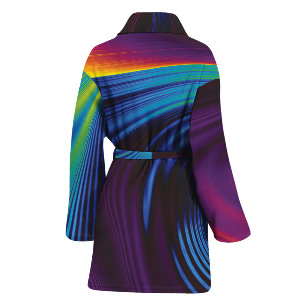 Colorful Psychedelic Print Women's Bathrobe