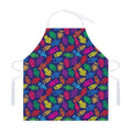 Colorful Robot Pattern Print Adjustable Apron