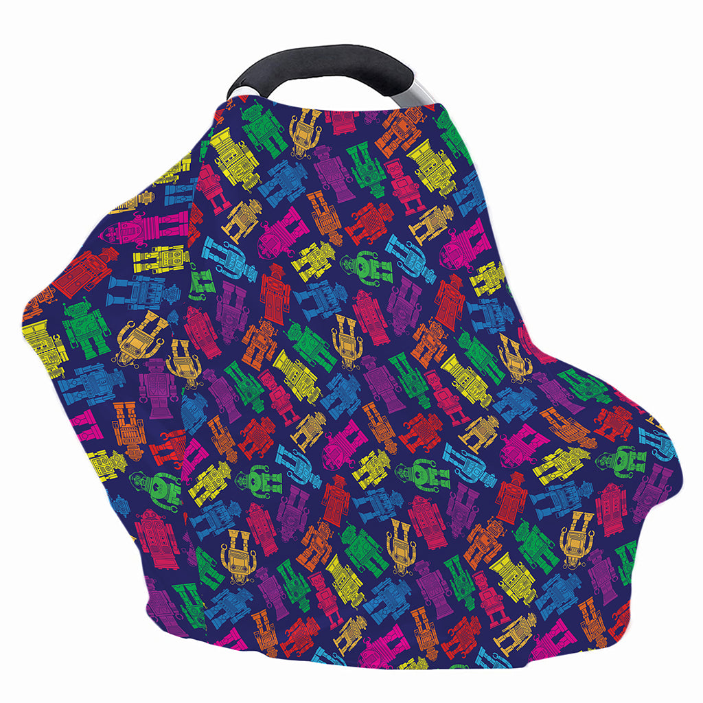 Colorful Robot Pattern Print Baby Seat Cover