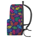 Colorful Robot Pattern Print Backpack