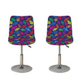 Colorful Robot Pattern Print Bar Stool Covers