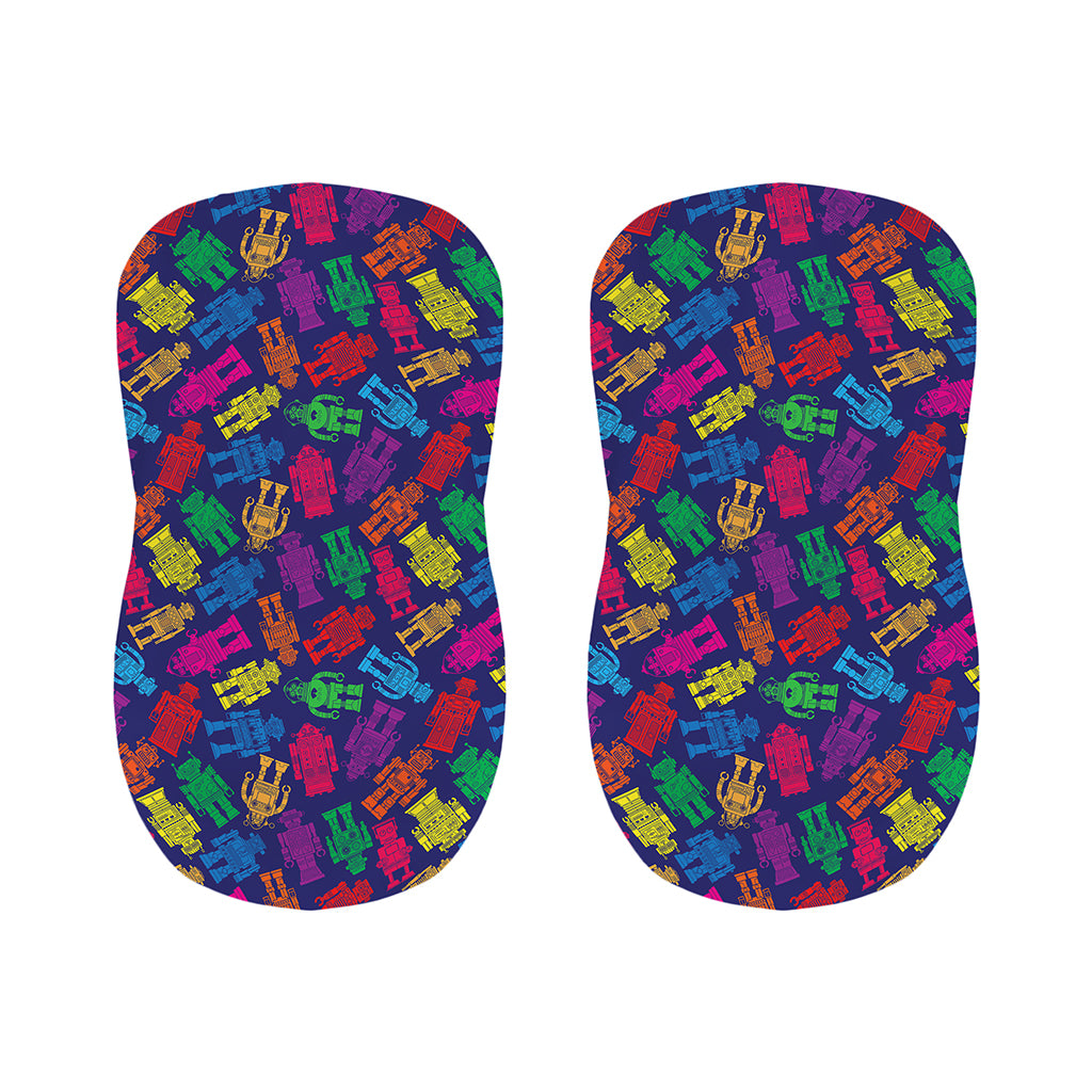Colorful Robot Pattern Print Bar Stool Covers