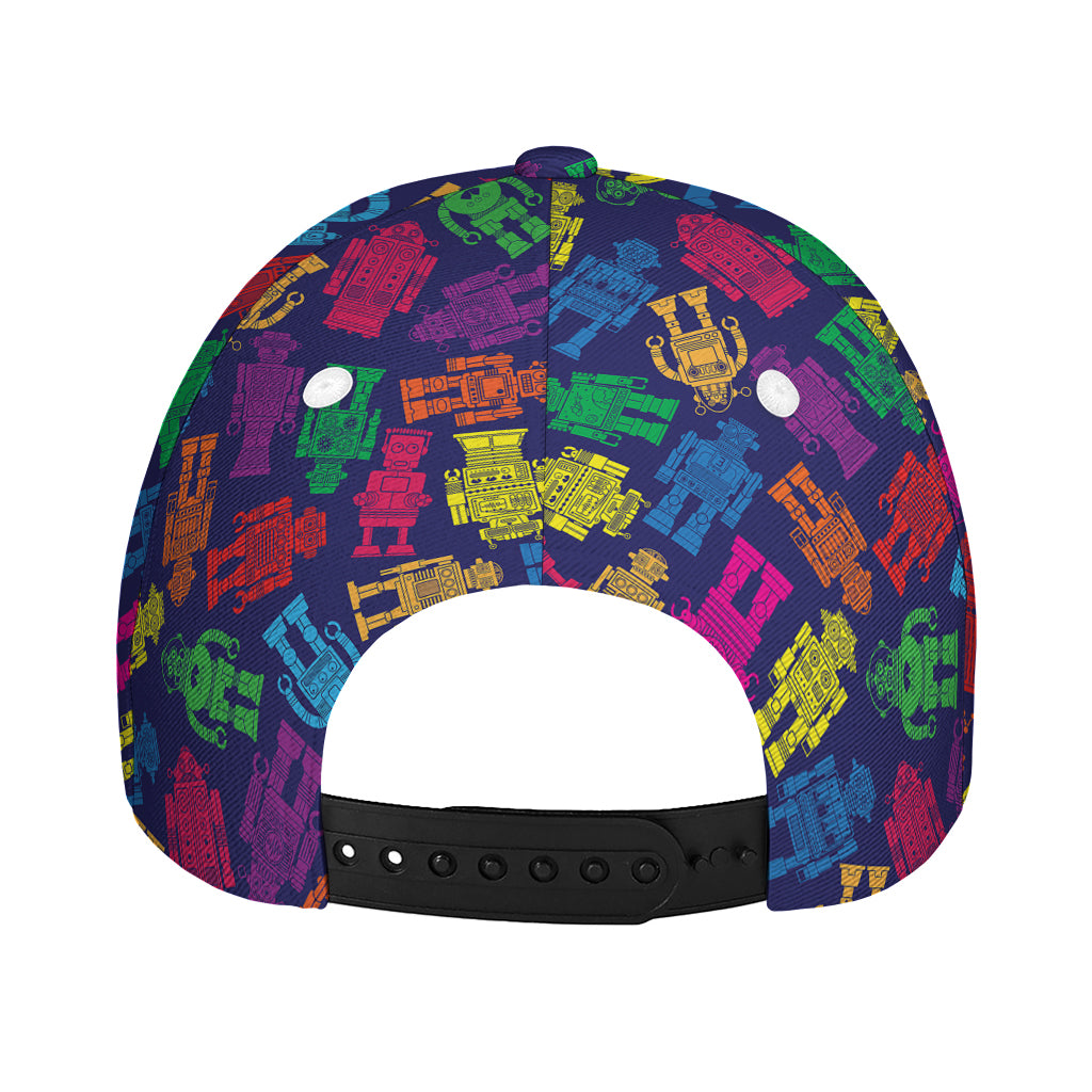 Colorful Robot Pattern Print Baseball Cap