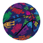 Colorful Robot Pattern Print Basketball