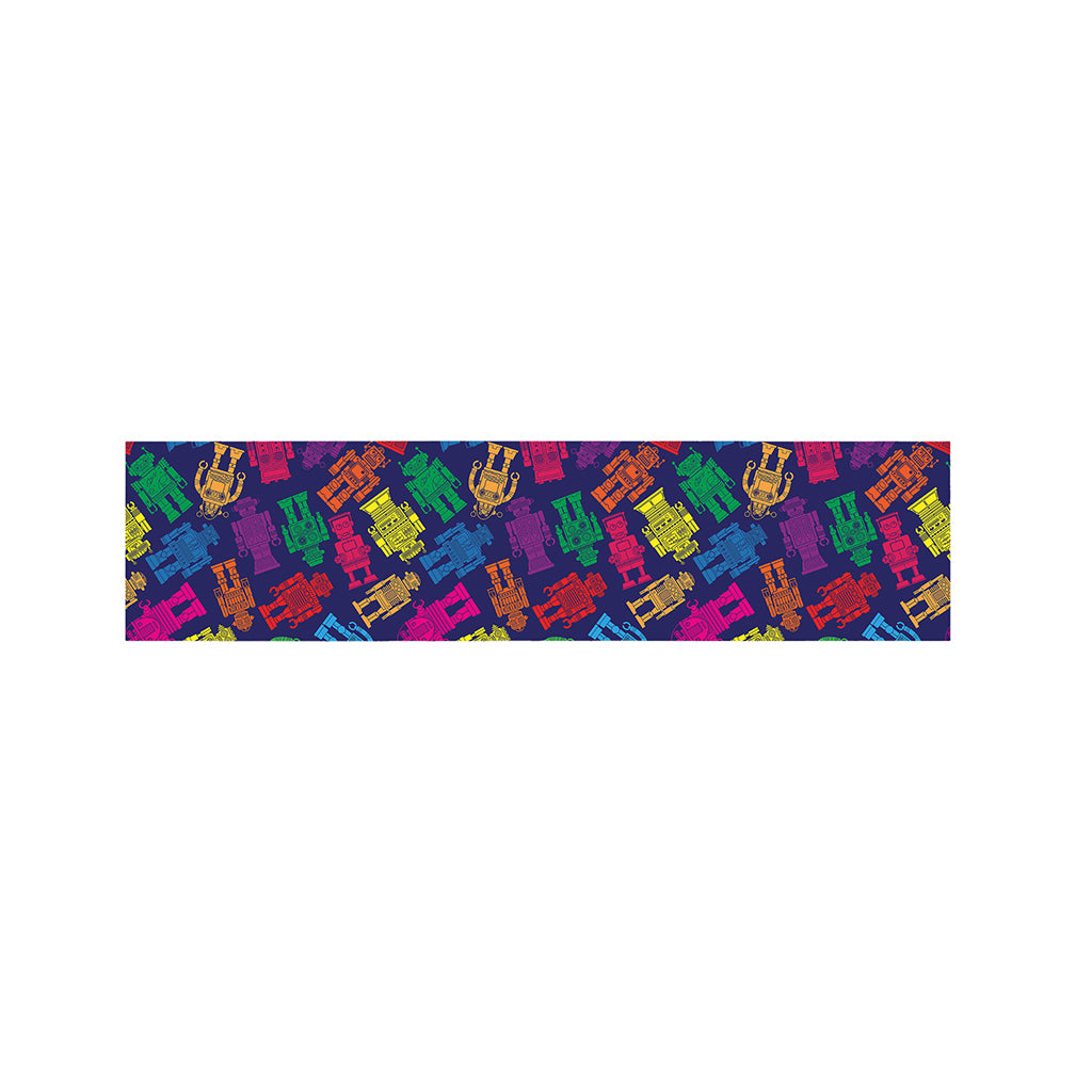 Colorful Robot Pattern Print Bed Runner