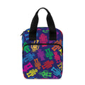 Colorful Robot Pattern Print Bible Tote Bag