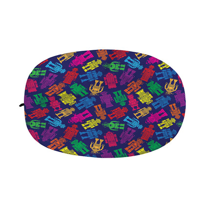 Colorful Robot Pattern Print Car Side Mirror Covers