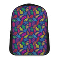 Colorful Robot Pattern Print Casual Backpack