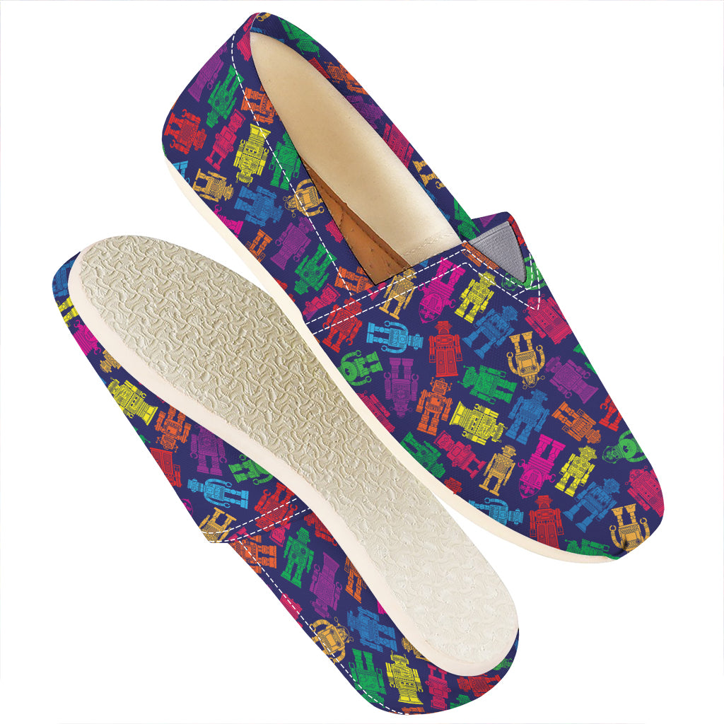Colorful Robot Pattern Print Casual Shoes