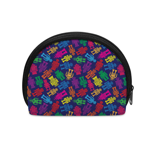 Colorful Robot Pattern Print Coin Purse