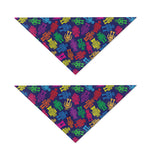 Colorful Robot Pattern Print Dog Bandana