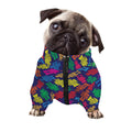 Colorful Robot Pattern Print Dog Zip Up Jacket