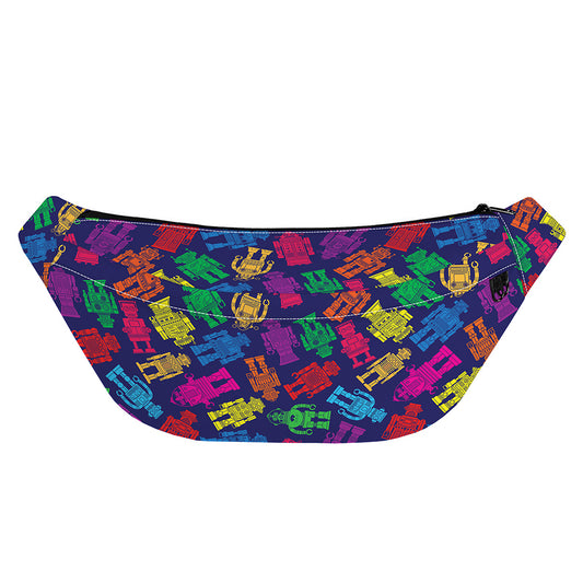 Colorful Robot Pattern Print Fanny Pack