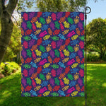Colorful Robot Pattern Print Garden Flag