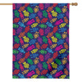 Colorful Robot Pattern Print House Flag