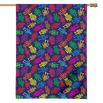 Colorful Robot Pattern Print House Flag